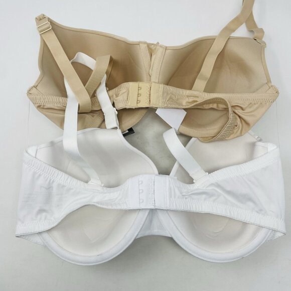 Maidenform Self Expressions Womens 36DD 2 Pack T-Shirt Bra 5701 Latte/White 1596 - Picture 5 of 9